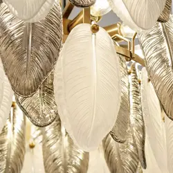 لوستر گرد کریستال پر سوزنی 70 نیرا