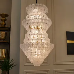 لوستر کریستال برگ طبقاتی نیرا