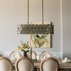 لوستر کریستال ستاره خطی 35×90 نیرا