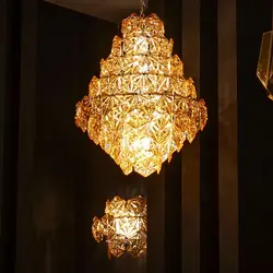 لوستر کریستال ستاره خوشه ای 55 نیرا