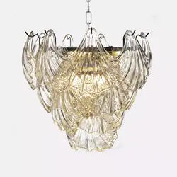 لوستر کریستال صدفی گرد 50 نیرا