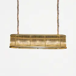 لوستر کریستال لوله ای خطی نیرا