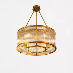 لوستر کریستال لوله ای دولاین 60 نیرا