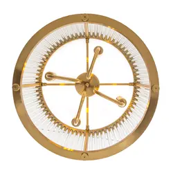 لوستر کریستال لوله ای گرد 40 نیرا