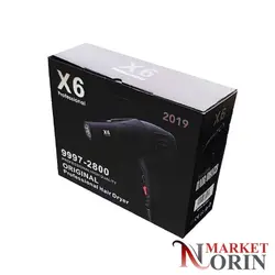 سشوار حرفه ای سالنی x6 قدرت 2800 وات