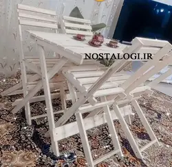 میز و صندلی تاشو مدل ایکیا 4 نفره