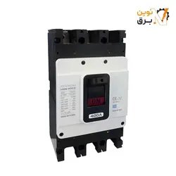 کليد اتوماتیک غیر قابل تنظیم سه پل 400 آمپر هیوندای الکتریک 45KA مدل HGM400E