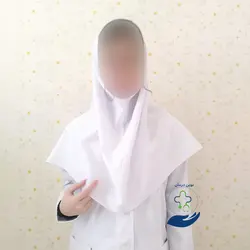 مقنعه سفید پزشکی برند خضرا