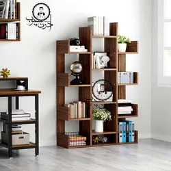 قفسه کتاب فانتزی مدل کاکتوس دو اُدون چوب