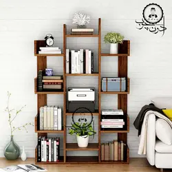 قفسه کتاب فانتزی مدل کاکتوس دو اُدون چوب