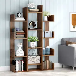 قفسه کتاب فانتزی مدل کاکتوس دو اُدون چوب