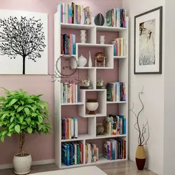 قفسه کتابخانه ساده مدل رستا اُدون چوب