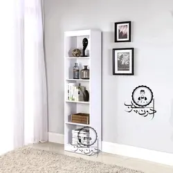 قفسه کتابخانه ساده مدل ارسطو اُدون چوب