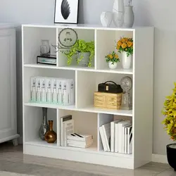 قفسه کتابخانه چوبی ساده مدل رادیو یک اُدون چوب