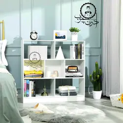 قفسه کتابخانه ساده مدل رادیو دو اُدون چوب