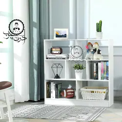 قفسه کتابخانه ساده مدل رادیو دو اُدون چوب