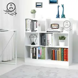 قفسه کتابخانه ساده مدل رادیو دو اُدون چوب