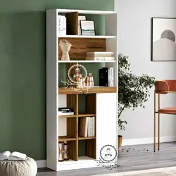 کتابخانه کمد دار مدل آرین اُدون چوب