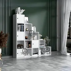 کتابخانه پلکان مدل ملیکا اُدون چوب