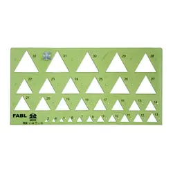 شابلون مثلث فابل