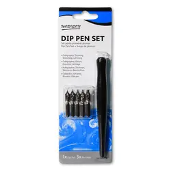 ست قلم فلزی خوشنویسی – همراه 5 عدد نوک