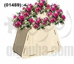 طرح لیزر سبد گل