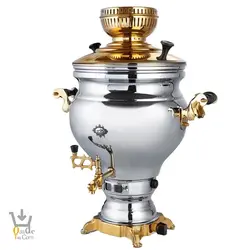 سماور گازی ۸.۵ لیتری پیلوت دار ارس نفیس طلایی عالی نسب