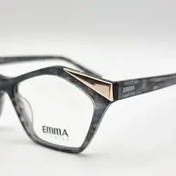 عینک طبی زنانه اِما مدل 1012 طوسی شاین دار