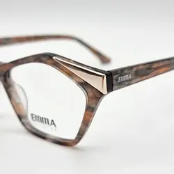 عینک طبی زنانه اما مدل 1012 قهوه ای شاین دار
