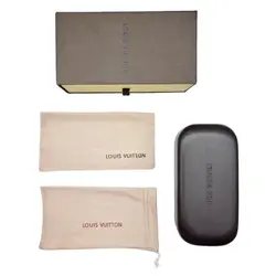 جلد عینک دودی اورجینال لویی ویتون رنگ قهوه ای