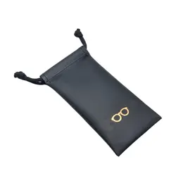 جلد عینک کیسه ای چرمی طرح عینک