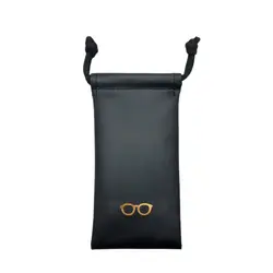 جلد عینک کیسه ای چرمی طرح عینک