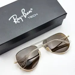 عینک آفتابی ریبن پلاریزه مدل 3026 فریم طلایی شیشه قهوه ای