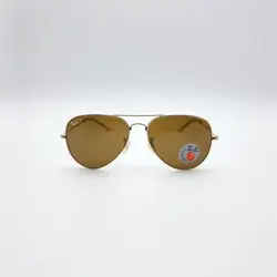 عینک آفتابی ریبن پلاریزه مدل 3026 فریم طلایی شیشه قهوه ای