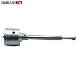 گردبر الماس بتن سایز ۶۰ میلی متر با رابط ۴ شیار ۲۵ سانت CRAFT - عمران هیلتی