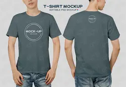 موکاپ تیشرت و مانکن PSD | وان پیک - فایل گرافیکی پرمیوم (وکتور-PSD)