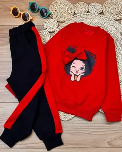 بلوز شلوار دختر مو فرفری