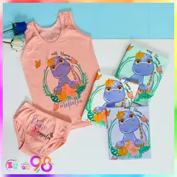 رکابی شورت دخترانه طرح دینو