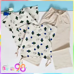 کراپ شلوار بگ طرح کاکتوس