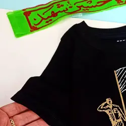 بلوز تک مشکی محرمی با طرح زیبای سرباز حسینم