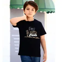 بلوز تک مشکی محرمی با طرح زیبای سرباز حسینم