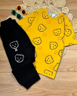 تیشرت شلوارک اسپرت طرح خرسی