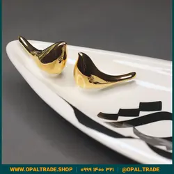 ظروف کادویی سرامیکی دیس بیضی تایپوگرافی کد 80170