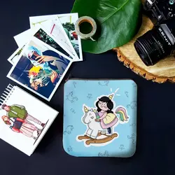 کیف آرایش طرح یونی کورن آبی کد ۰۳۳