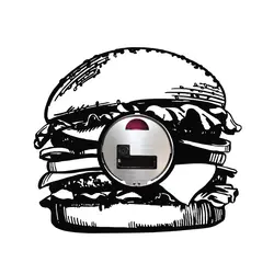 ساعت گرامافون طرح همبرگر