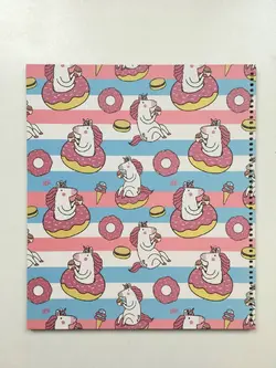 آلبوم چسبی طرح یونی کورن دونات کد ۳۱