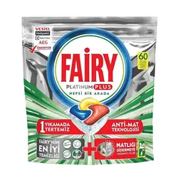قرص ماشین ظرفشویی فیری مدل FAIRY Platinum Plus بسته 60 عددی