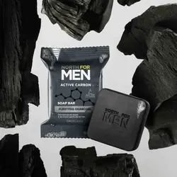 صابون زغال فعال مردانه اوریفلیم ترکیه North For Men Active Carbon Sabun