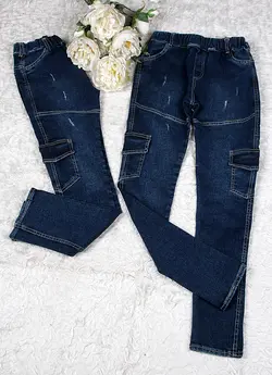 شلوار جین شش جیب اسپرت کودک و نوجوان