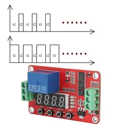 ماژول تایمر تکرارشونده 12 ولت چند منظوره FRM01 همراه با رله و نمایشگر